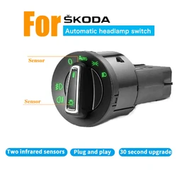 Interruptor automático de Sensor de faros antiniebla, compatible con Rapid Skoda Fabia Spaceback Yeti Superb Octavia Superb