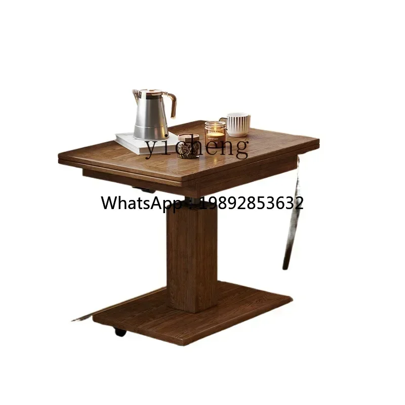 Z1 solid wood tea table multi-functional side table sofa corner table dual-purpose lifting
