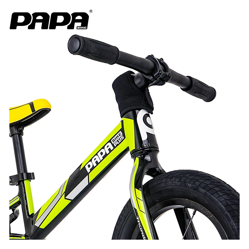 Papabike Thunder No Pedal Bikes for Kids Push Bike with Footrest & Adjustable Seat Height Scooter Children Ultra Cool Colors