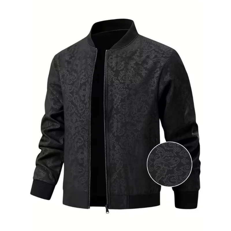 

Spring Autumn New High Quality Printed Men's Fashion Trend Jacket Outdoor Sports Leisure Versatile Comfortable Breathable Coat