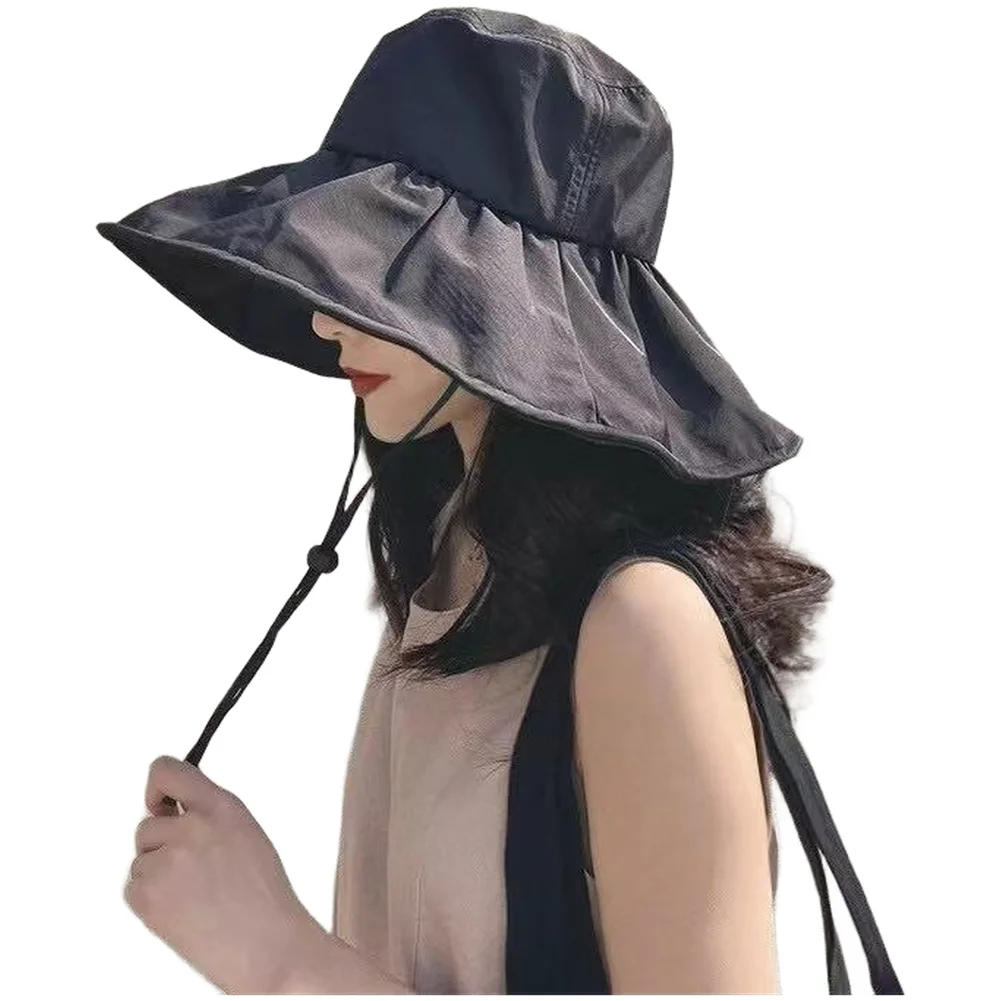 

Women's Double Layer Fisherman Hat Featuring UPF50+ Sun Protection and Extended 13cm Brim for Face and Neck Shade