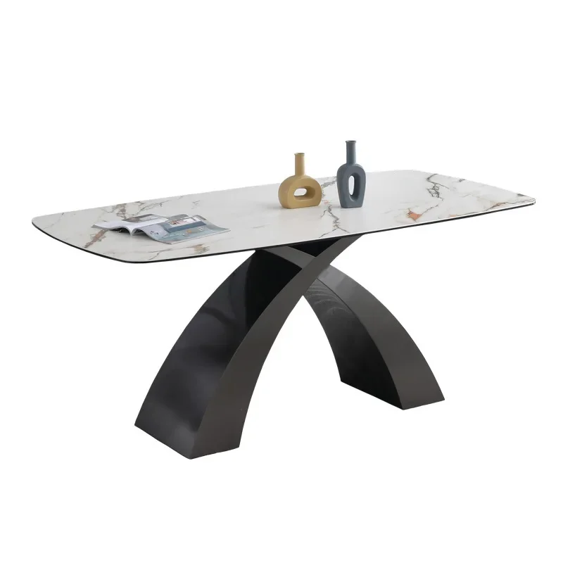 

Italian, light luxury, dining table, new, rock slab, household, composite, tempered glass