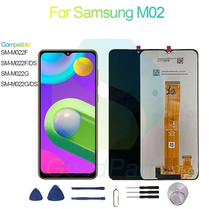 Per Samsung M02 schermo LCD 6.5 "SM-M022F/G/DS M02 Touch Digitizer Assembly sostituzione