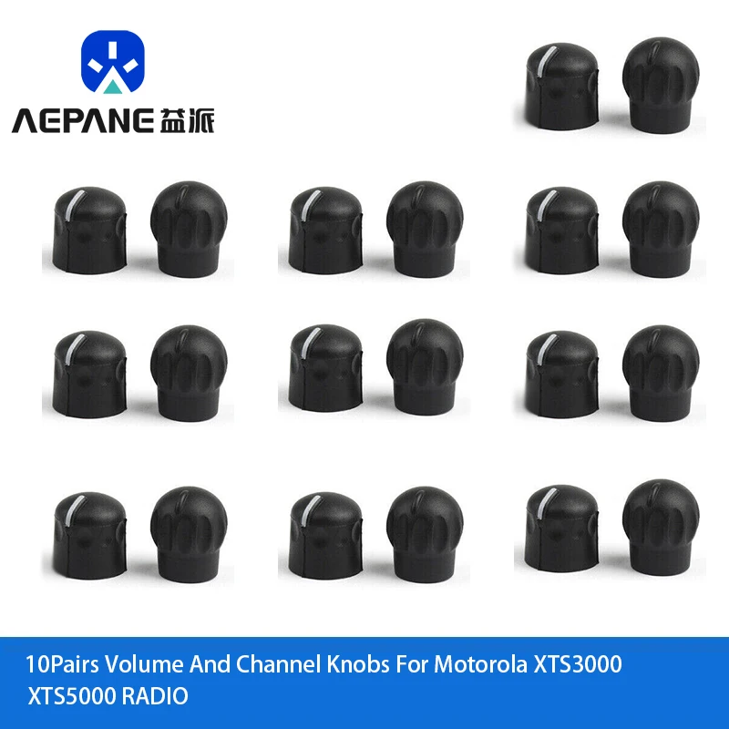 10Pairs Volume And Channel Knobs for Motorola  XTS3000 XTS5000 RADIO