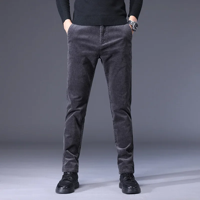 2024 Winter and Autumn Mens High Quality Cotton Casual Pants Sweatpants