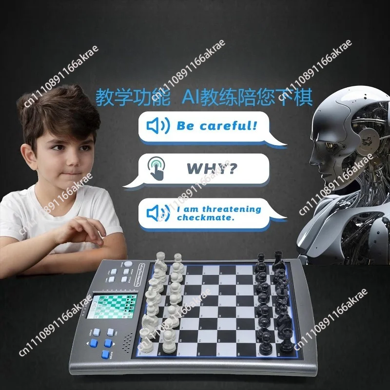 for 14-In-1 Smart Chess Versus Two-Player Chess Learning Chess Electronic Board English/German Version