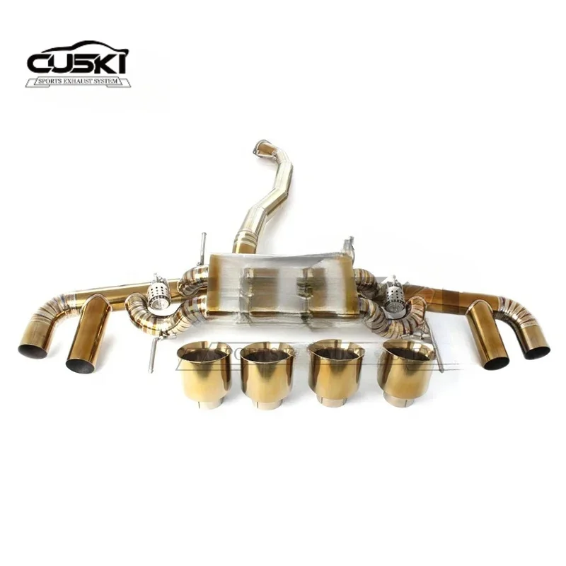 High Flow catback Exhaust For NISSAN GTR GT-R R34 3.8TT 2008-2022 Titanium alloy Exhaust Modification Accessories car Exhaust