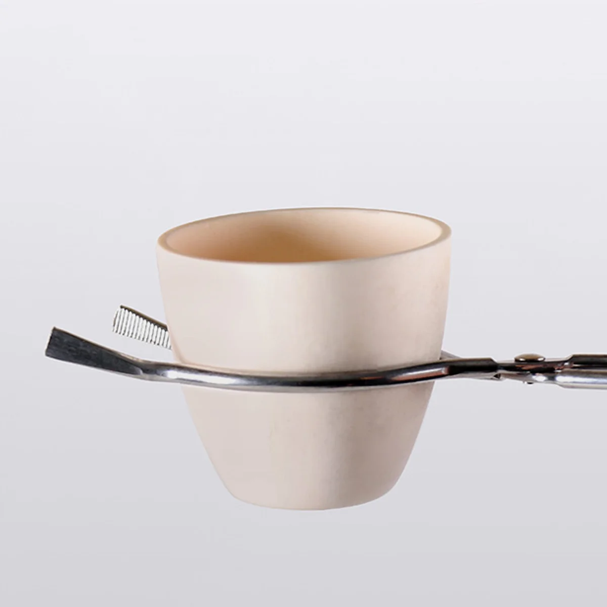 3 PCS Flask Beaker Clamp เบ้าหลอมห้องปฏิบัติการเซรามิคอุปกรณ์เสริมชีวเคมี Heavy