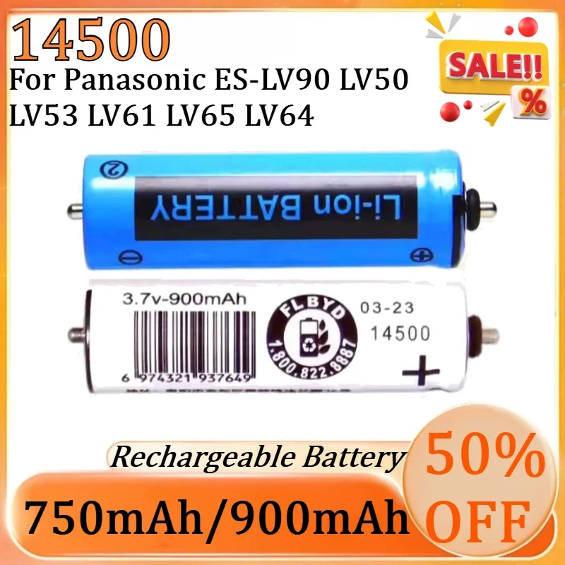 SWZY New 3.7V 900mAh/750mAh Shaver Battery for Panasonic ES-LV90 LV50 LV53 LV61 LV65 LV64 Rechargeable Battery