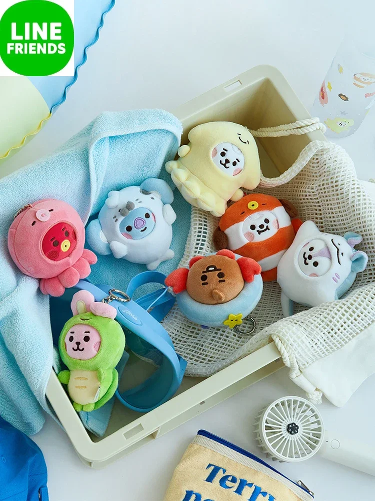 

LINE Friends Kawaii Ocean брелок с дизайном «друзья» симпатичная кукла брелок сумка Висячие девочки Хэллоуин Рождественские подарки