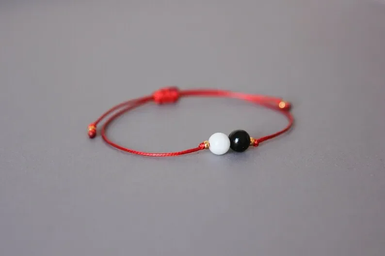 Yin Yang Crystal Bracelet for Couples, Long Distance Friendship, Matching Mindfulness Gifts for Couples