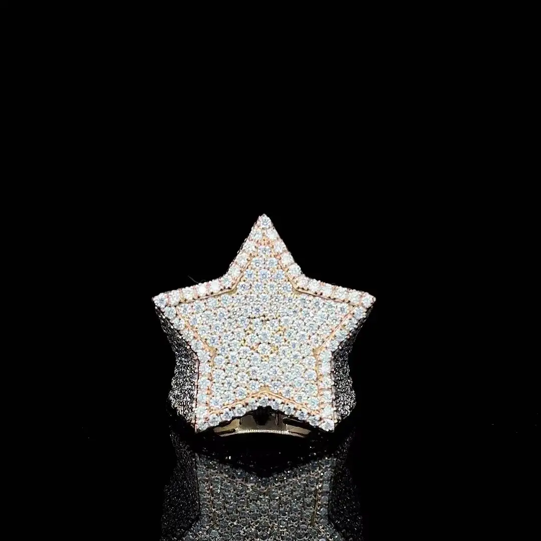 Luxury Star Custom Constellation 925 Sterling Silver IGI Certified Silver Plated Men's Wedding Hip Hop Anniversary Party