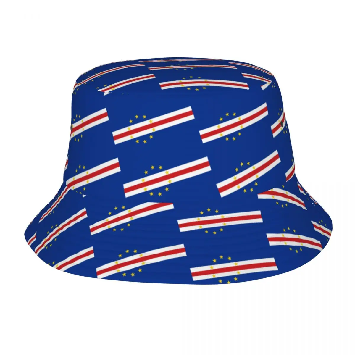 Flag Of Cape Verde Bucket Hats for Women Beach Cabo Verde Field Hat Street Packable for Vacation Fisherman Hat Bob Hat