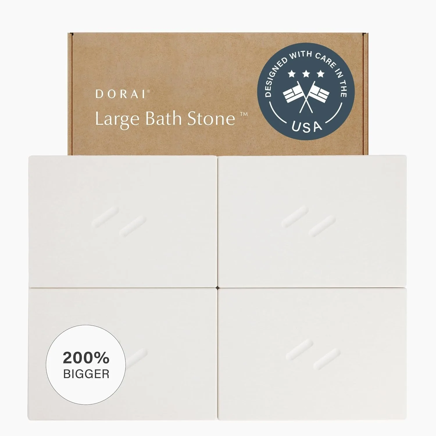 

Quick-Drying Diatomaceous Earth Bath Mat, Non-Slip Stone Shower Mat, Large 32.1x22.8in, Customizable Design for Bathroom