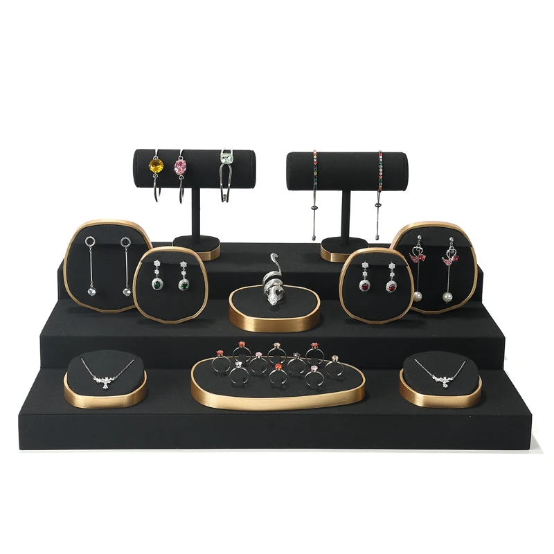 دعائم عرض المجوهرات والقلائد والخواتم ونوافذ عرض اليشم ورفوف عرض سلالم المجوهرات #2