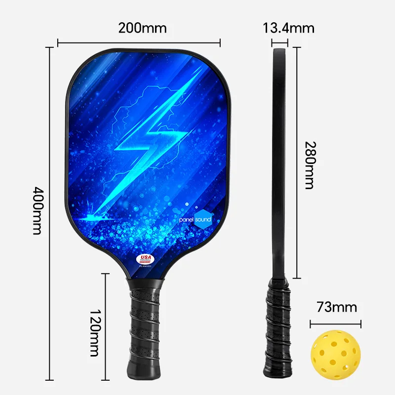 Pickleball Paddle Graphite Textured Surface For Spin USAPA Compliant Pro Pickleball Racket T700 Raw Carbon Fiber Paddle