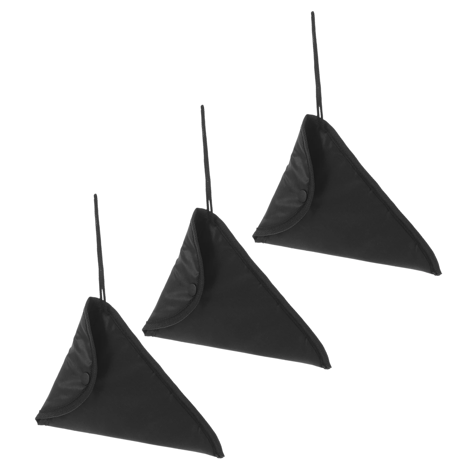 

3 Pcs Ocarina Protection Bag Portable Storage Travel Triangle Cloth Carrying Musical Instrument Parts