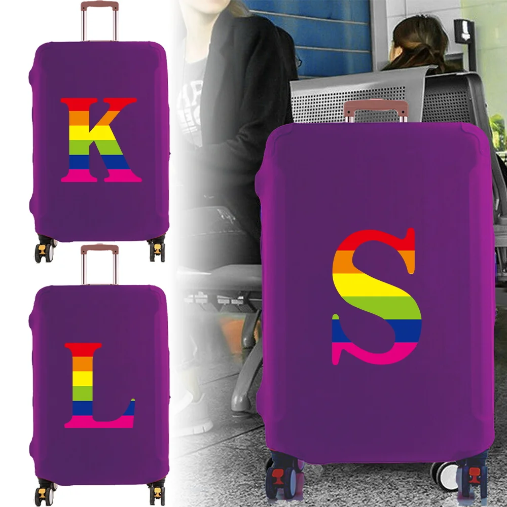 

Trolley Box Cover Thick Elastic Luggage Cover Protector Wear Resistant Multiple Style Options 18-32inch Luggage Suitable