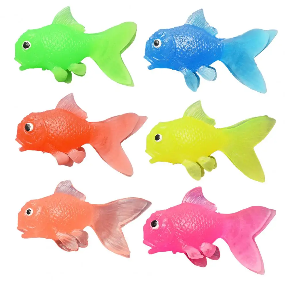 Goudvis Model Kleurrijke Cartoon Vis Serie Miniatuur Beeldje Ornament Zee Dier Vis Beeldje Kid Vissen Speelgoed Aquarium Decor