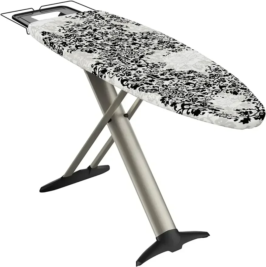 Ironing Board - Extra Wide 62x19” Steam Iron Rest, Adjustable Height, T-Leg Foldable, European Made