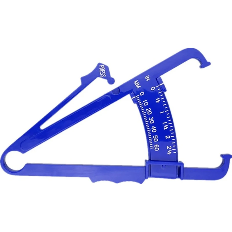 1~8PCS Health Care Skinfold Body Fat Caliper Body Fat Tester PLICOMETRO with body mass with Measurement Chart Body