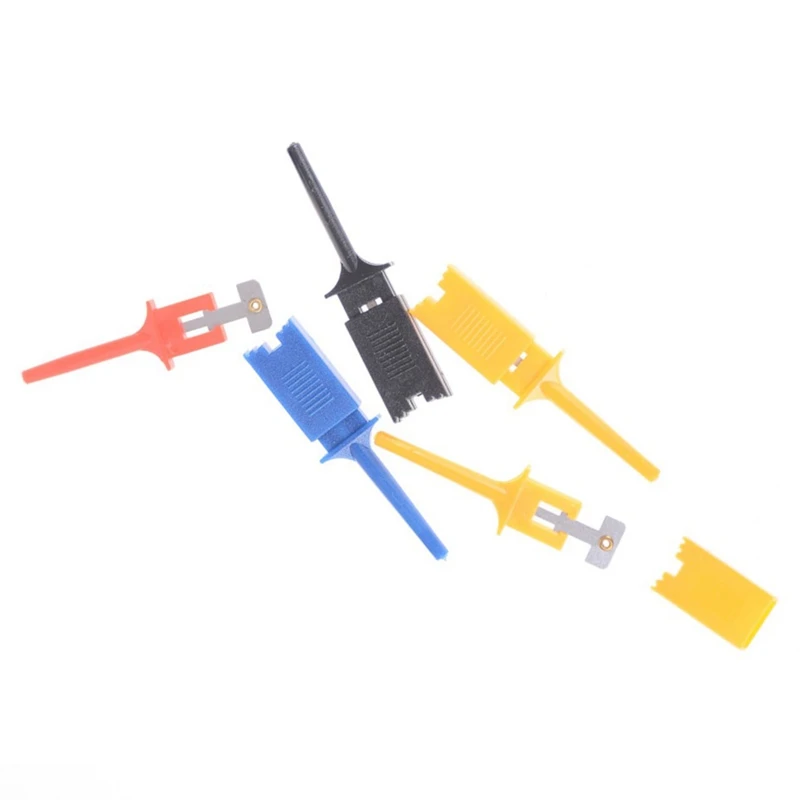 10Pcs Test Hooks Clips For Logic Analyzers Logic Test Clip Flattening Test Flat Hook Connection For Electronic Testing