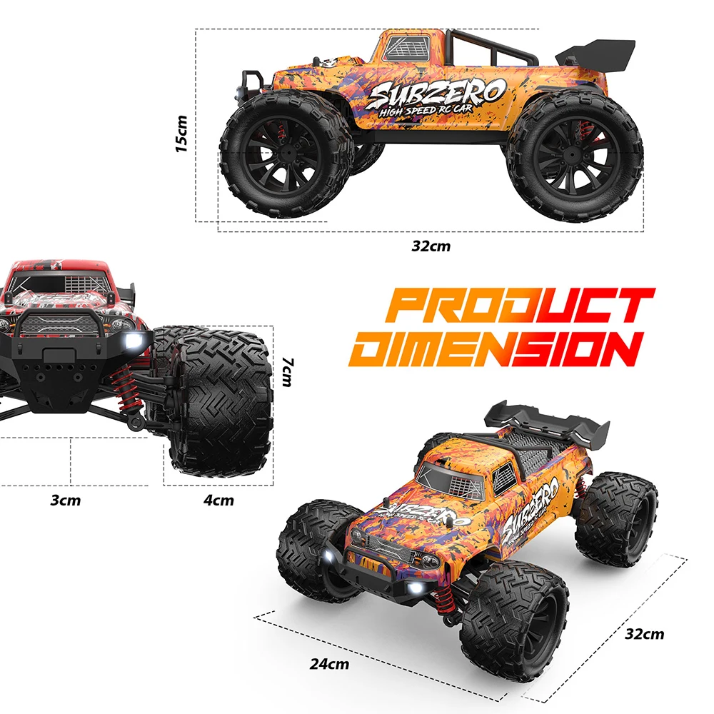 4WD RC Car 40km/h High Speed Drift Off-Road Car 1:16 2.4G Radio Controled Machine Remote Control Car Toys For Children Kids Gift