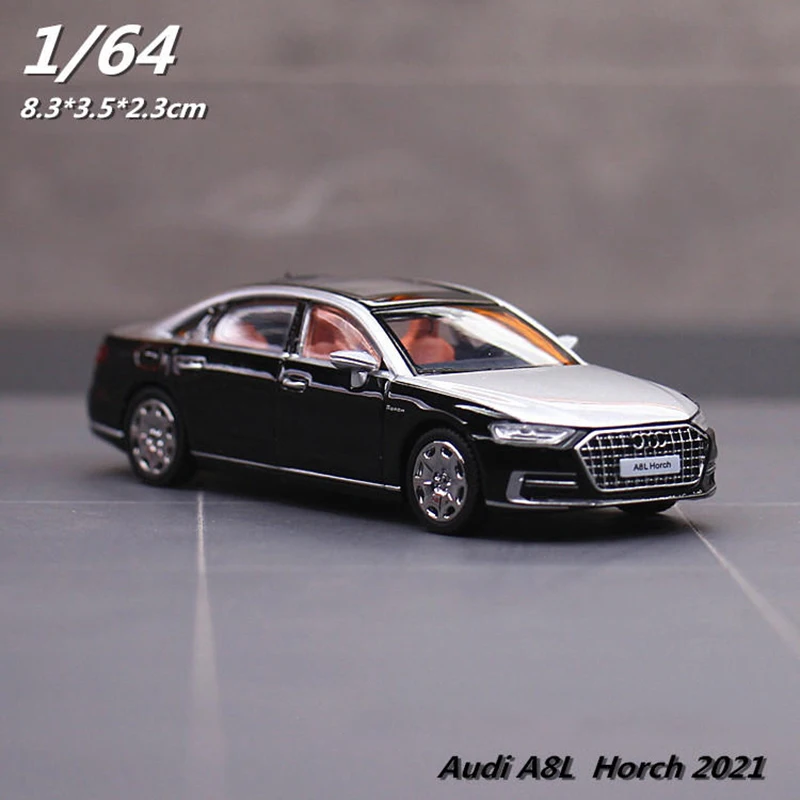 JKM 1:64 Audi A8 Horch Alloy Car Diecasts & Toy Vehicles Car Model Miniature Scale Model Car For Children