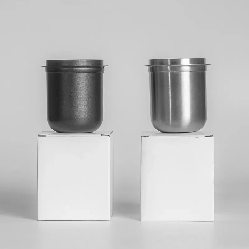 Taza dosificadora de café Universal de 58mm, taza para olfatear Espresso de acero inoxidable, receptor de polvo, taza de café hecha a mano, accesorios de café