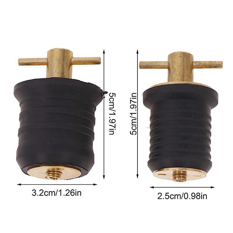 조정 가능한 T 핸들 트위스트 인 보트 드레인 플러그, 마개 소켓, 딩기 카약 카누 해양 요트 스피드 보트 하드웨어 액세서리