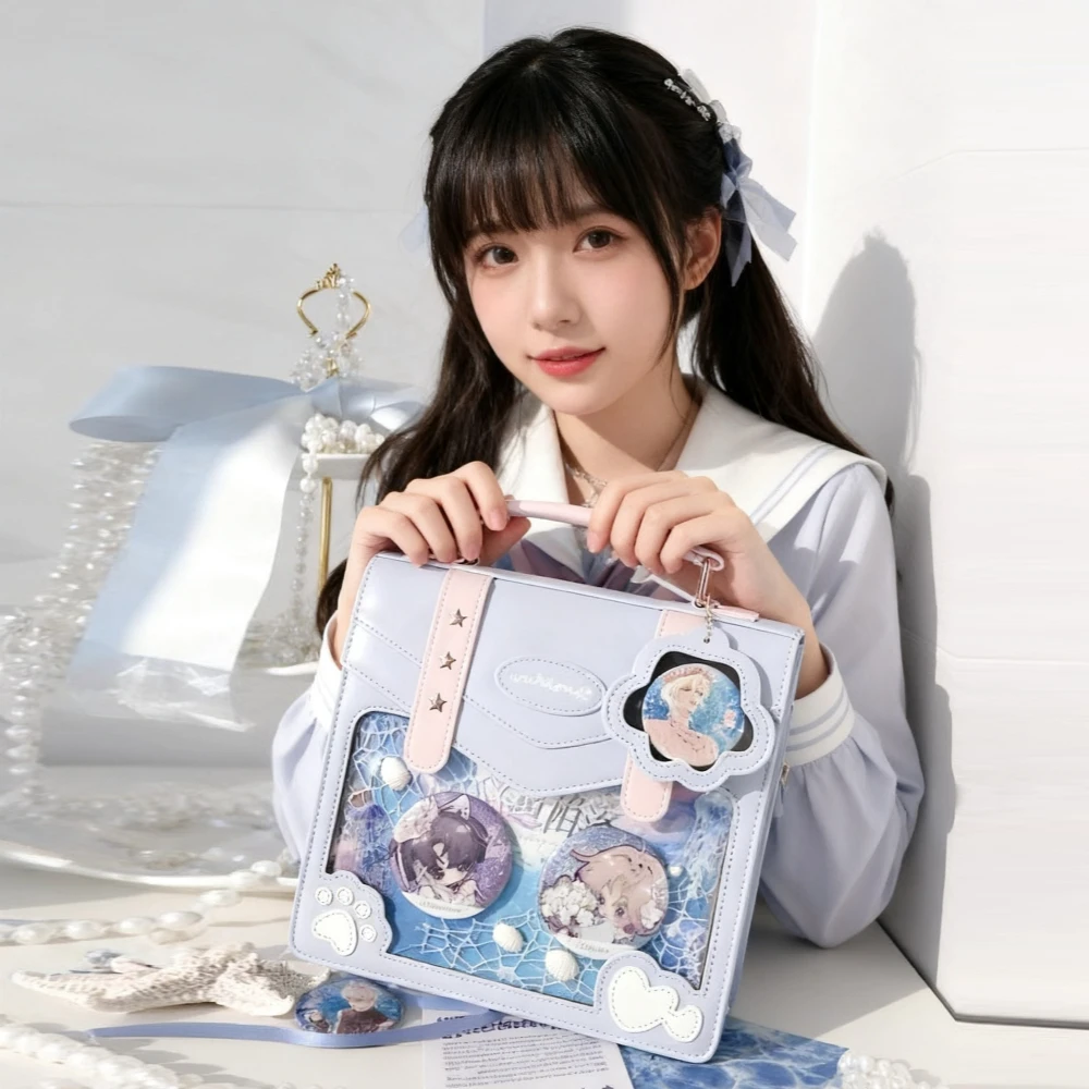 

Милые сумки Ita Y2K, сумка через плечо, сумки в стиле Харадзюку, сумка на плечо для девочек-подростков, японский рюкзак JK Comic Book Fan Kawaii