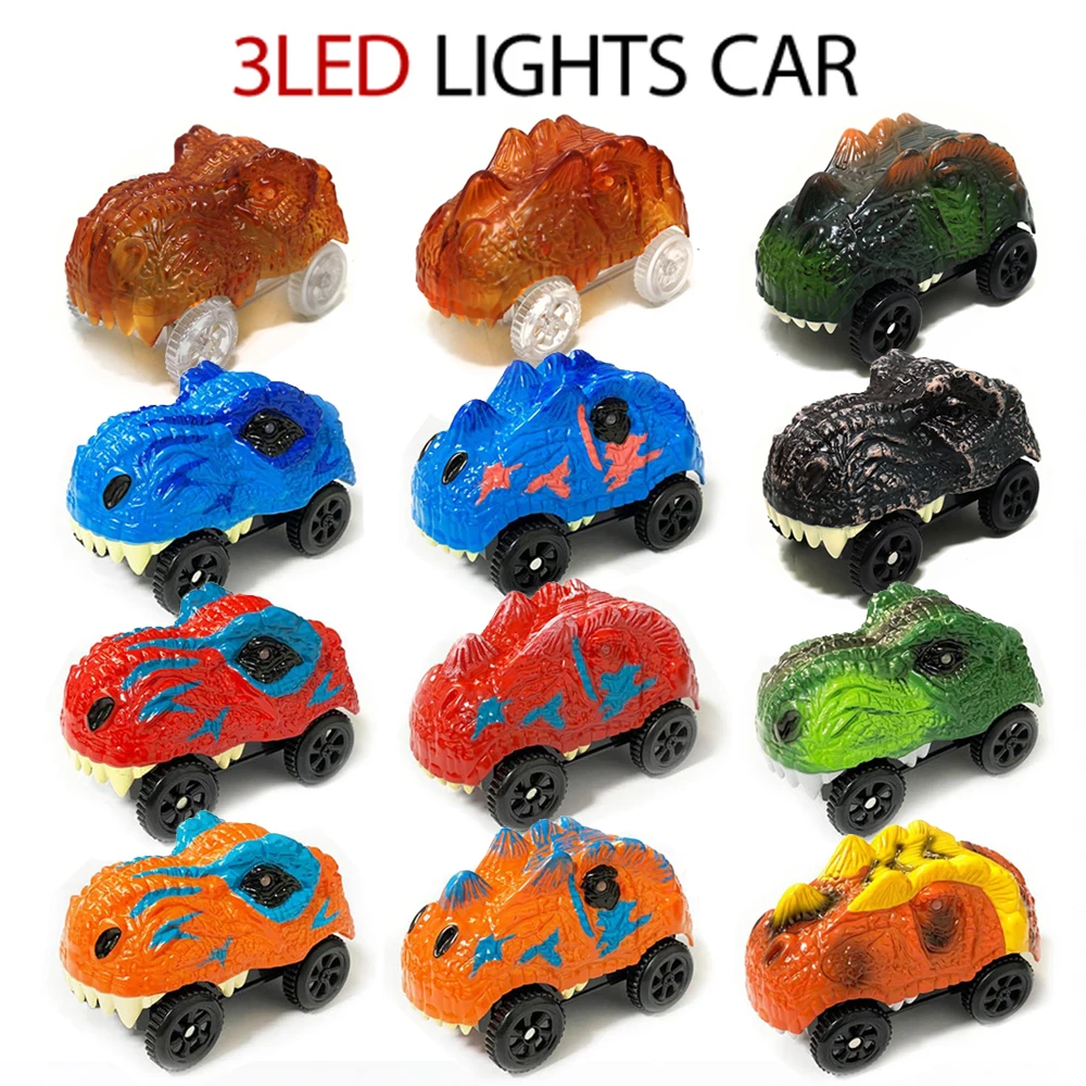 

LED Light Tracks Electronics Car Tracks Toy Parts 3 Colorful Lights Luminous Racing Track Car Toys Car Birthday Gifts