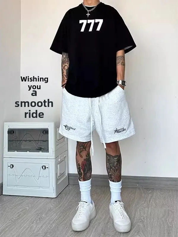 

Extra Large Size 300 Pou Heavyweight Sports orts Casual Loose Fitn Men's Cotton Breathable Summer Baskeall orts
