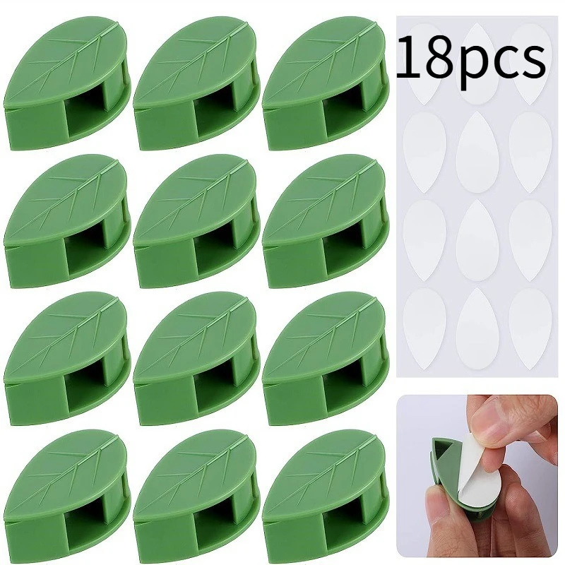 18pcs Invisible Plant Climbing Wall Fixture Rattan Vine Bracket Fixed Buckle Leaf Clips TractionHolder Garden опора для растений