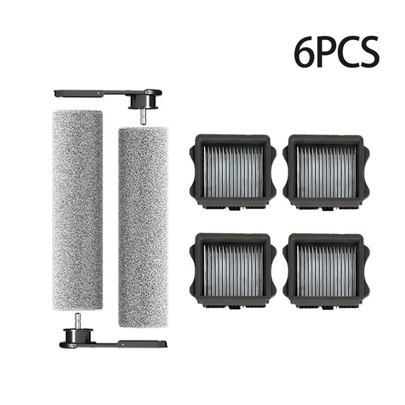 Piezas para Tineco Floor One Switch S6 \ Stretch S6, aspiradora en seco y húmedo, cepillo de rodillo consumible, accesorios de filtros HEPA