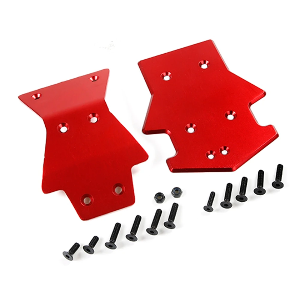 Front and Rear Large Chassis Thickness for 1/5 GTB Racing Losi 5Ive T ROFUN ROVAN LT Kingmotor Rc Car Parts-Red