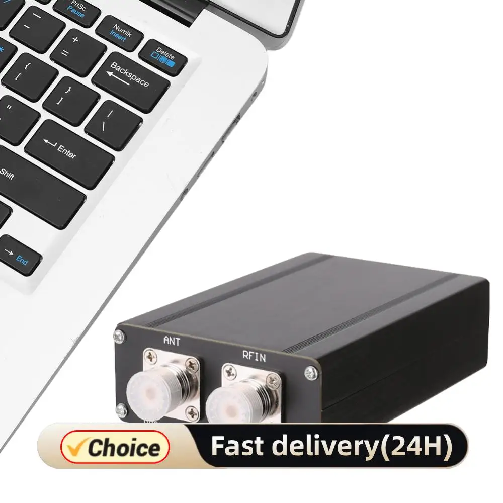 

1.8-50MHz Antenna Tuner 0.91inch OLED Display by N7DDC 7x7 Automatic Antenna Tuner 3.2 Firmware Programmed with Metal Case