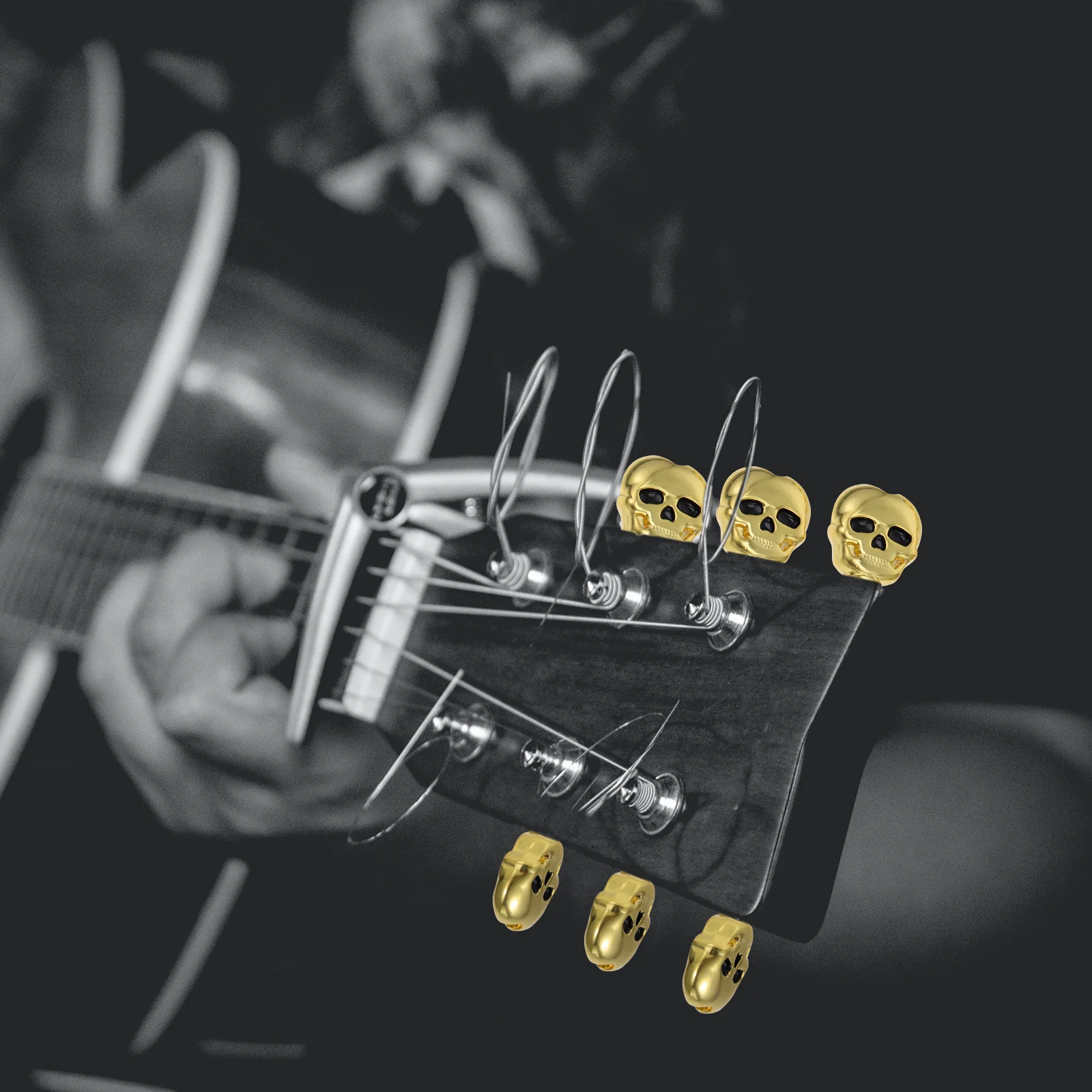 

6Pcs Professional Guitar String Tuning Pegs Robust Metal Construction for Enhanced Sound Precision Ideal for Guitar Repair