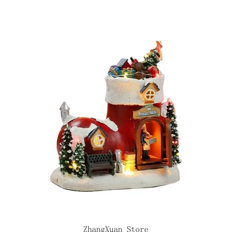 Christmas Home Accent with Light and Music for Shelf Display 3XUF