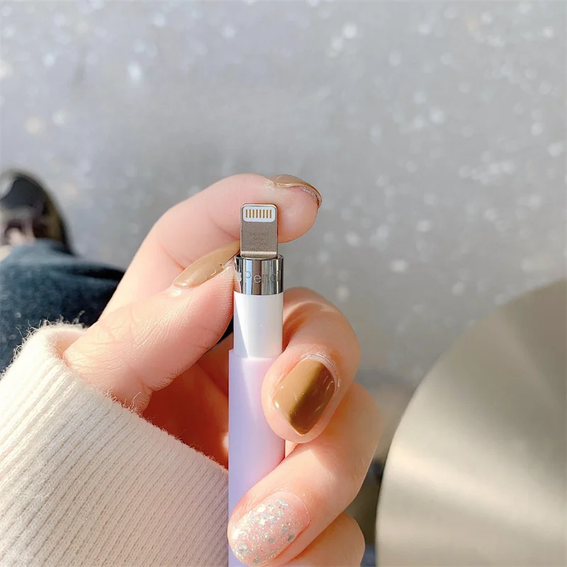 Niedliches Federmäppchen für Apple Pencil Pro und Pencil 2. und 1. Generation, Tablet-Stylus-Schutzhülle, weiches Silikon, stoßfest – Detail 13