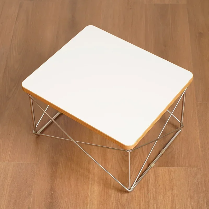 

A Small Coffee Table Apartment Home Ins Simple Low Table Stainless Steel Mid-Ancient Small Table