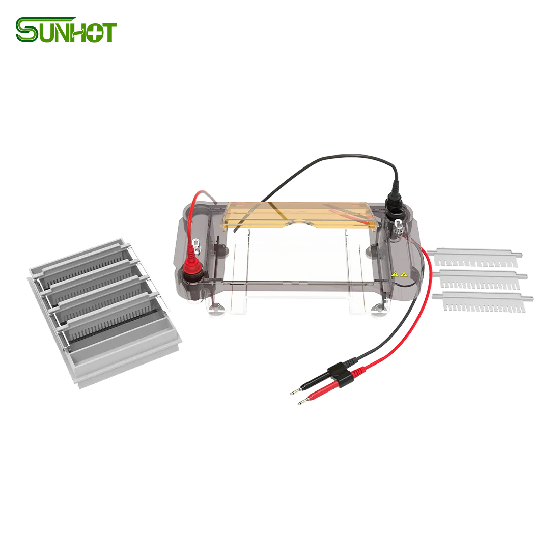 SUNHOT Multi-functional ABS Horizontal Electrophoresis Tank for Nucleic Acid Electrophoresis DNA Separation & Identification