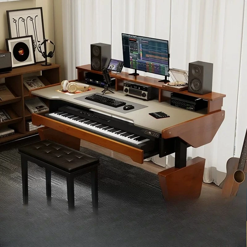 Electric lift electric piano table keyboard table arrangement workbench recording studio music production table