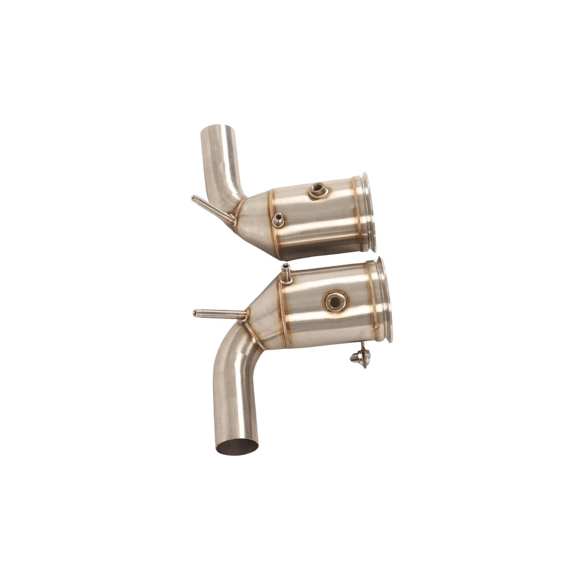 

YT SS304 Straight-Through Downpipe with Brushed Finish Exhaust Pipes for Porsche 992 3.0T