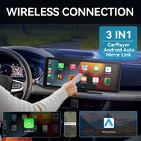 Carplay portátil universal para pantalla de coche, radio de coche, reproductor de vídeo WIFI multimedia, pantalla Carplay inalámbrica para Apple o Android