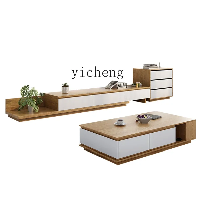 

RWJ Cabinet Combination Small Apartment Furniture Background Wall Cabinet Decoration Integrated Cabinet