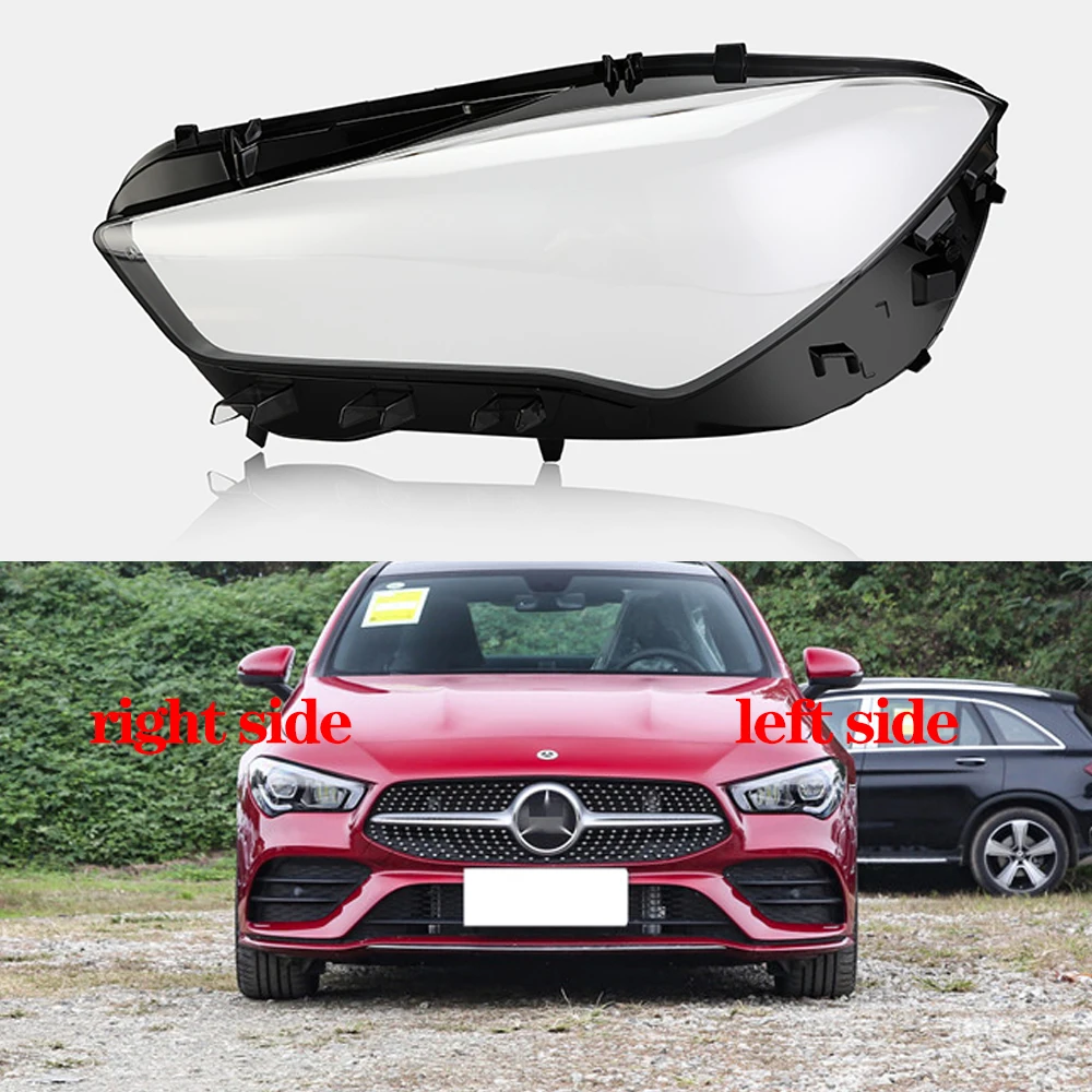 

For Benz W118 CLA 2020 2021-2023 Headlight Cover Transparent Lampshade Lamps Headlamp Shell Plexiglass Replace Original Lens