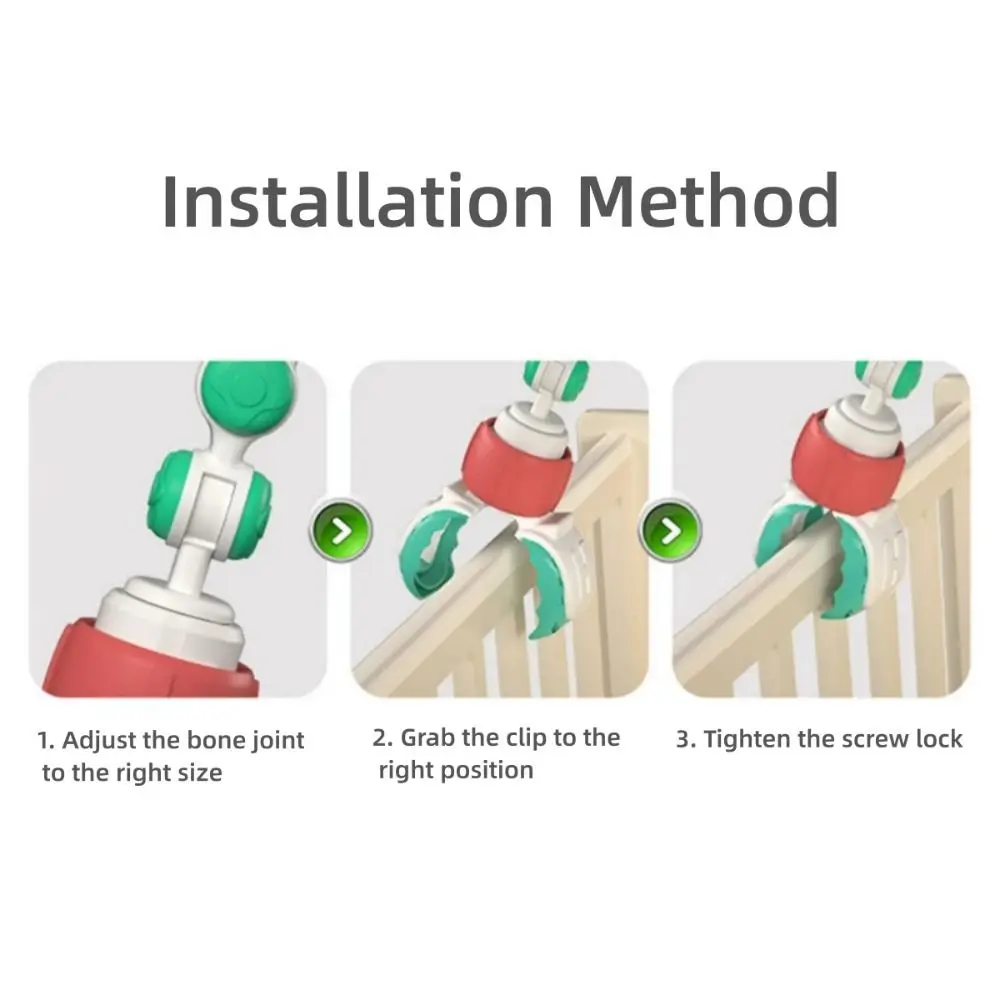 Fácil dobra berço pendurado sino caranguejo & tubarão clip-on bebê interativo girassol desenvolvimento sensorial infantil agarrar carrinho de exercício