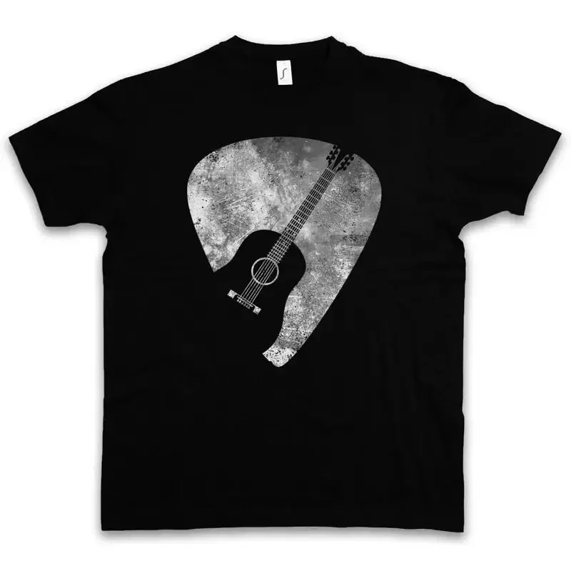 Camiseta PLECTRUM para músicos, con diseño de púa plana para guitarra