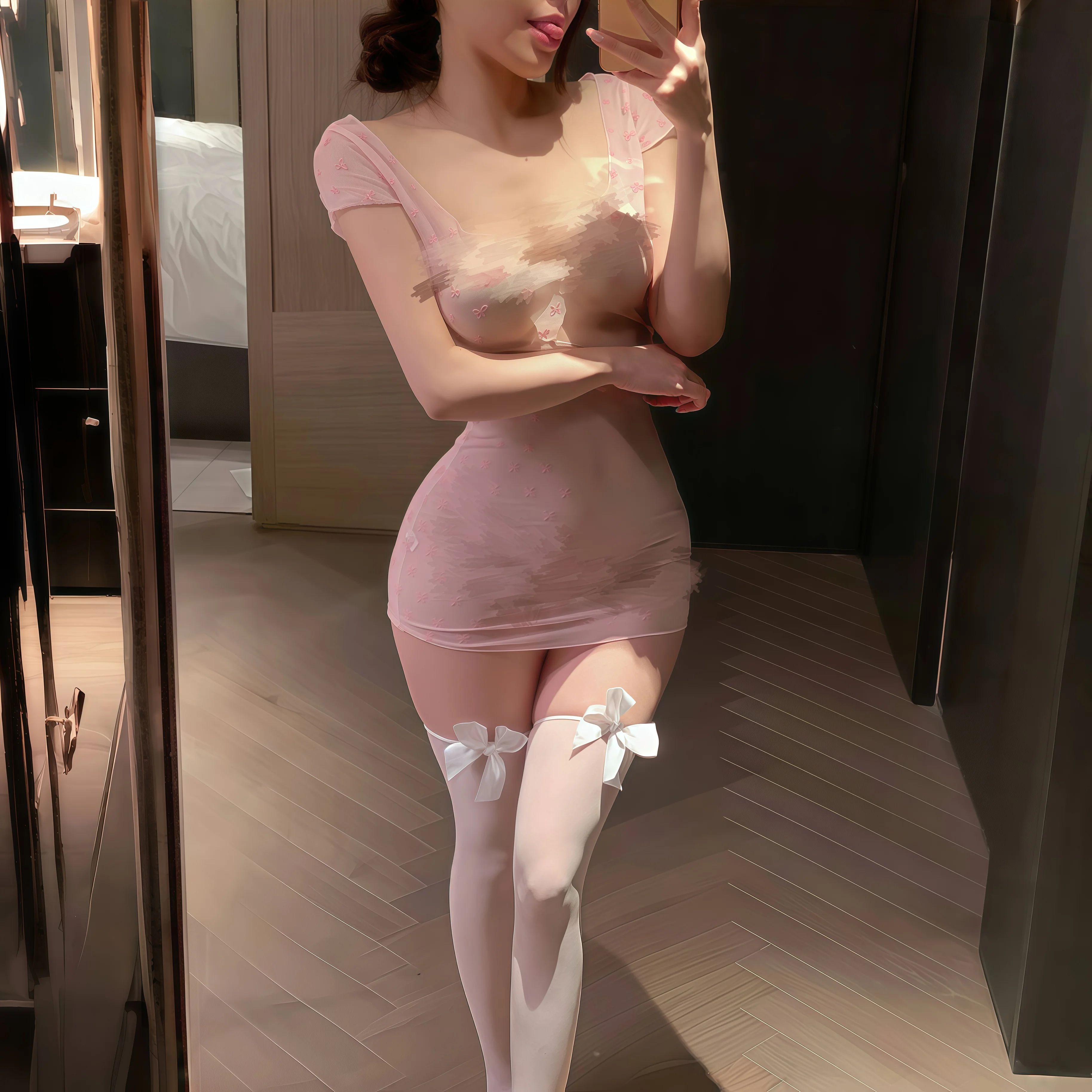 

Сетчатое платье с оборками в форме сердца на косточках, сексуальное женское платье и стринги, женское кружевное и сетчатое лоскутное платье с лямкой на шее Babydoll, нижнее белье